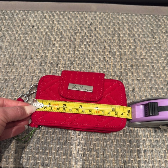 Vera Bradley - Red Quilted Wristlet Wallet Trendy 2025 Fall Item - Picture 9 of 13